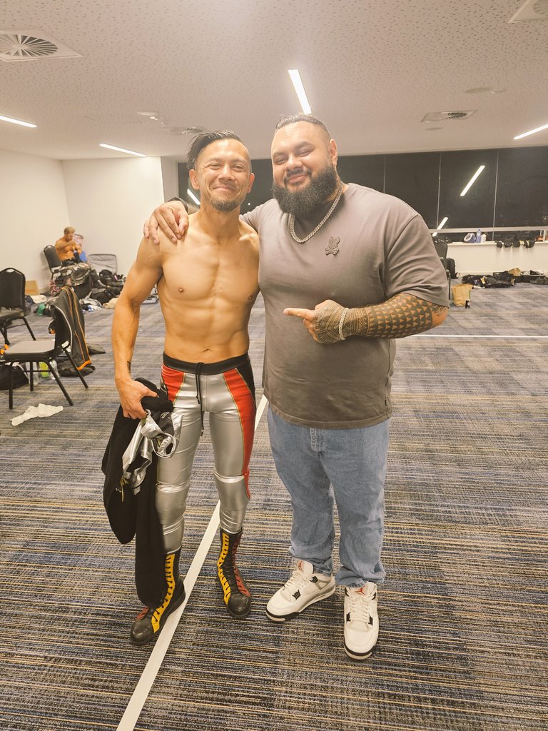 BIG BRONSON REED (@bronsonishere) on Twitter photo This is <a href="/EPWDavisStorm/">Davis Storm</a> a pioneer in Australian wrestling. A man who inspired and helped generations. Tonight was his final match and I was lucky to attend. I've been a fan of his since I was a teenager. Truly a class act.
Thanks Dave! This is <a href="/EPWDavisStorm/">Davis Storm</a> a pioneer in Australian wrestling. A man who inspired and helped generations. Tonight was his final match and I was lucky to attend. I've been a fan of his since I was a teenager. Truly a class act.
Thanks Dave!