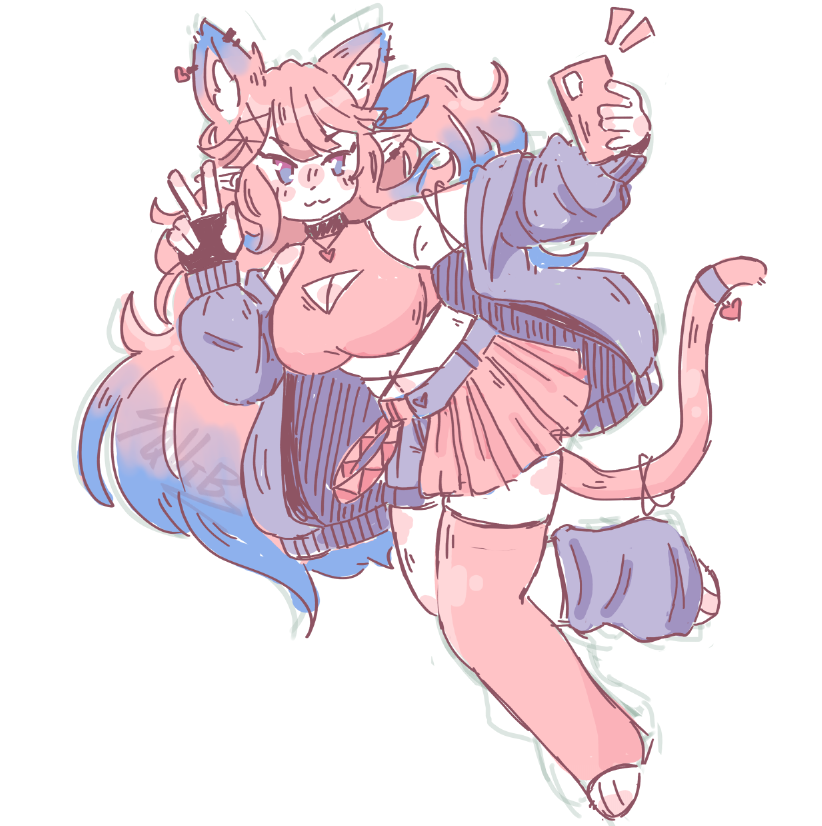 BlueRoseUma's tweet photo. BWA!! here it is! she's been updated with an alt outfit! (and boobs)

(drawn by @SquibZii) https://t.co/YJyO0dwwAd