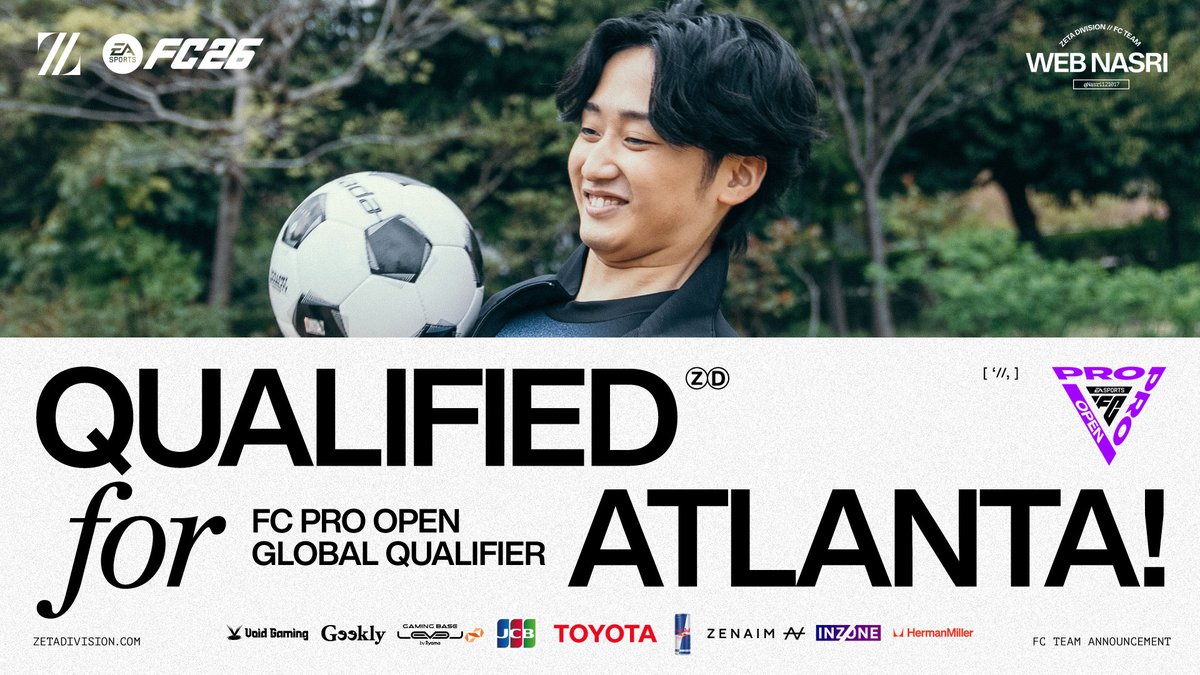 ut_goat's tweet image. 🔥 ¡DEL LOWER BRACKET AL ESCENARIO GLOBAL!🔥
La resiliencia tiene nombre: @Nasri121017 🇯🇵!

Es el segundo clasificado de #AsiaNorth que sella su pase al #FCProOpen  Global Qualifier en #Atlanta.

Obtuvo su pase tras ganar la final de losers 13 - 7 Takaback

#EAFC26