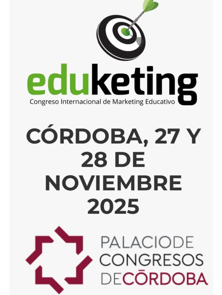 🎯El XV  #EDUKETING está listo para que esta formación integral sea fuente de inspiración🔝
🎙️José Picó presentará👉 ¡Cuenta quién eres!. El espacio como storytelling de tu propósito e identidad. #Ganasdevernos #marketingeducativo #educacion
🔗eduketing.com
