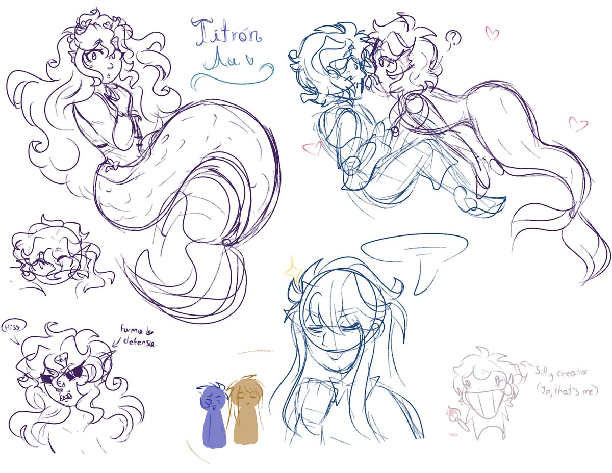 Tengo una relación amor-odio con mi maldita tendencia de crear AU's... 🧜‍♂️