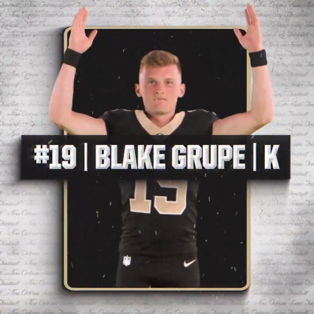 Grupe with his third FG 

Saints up 16-14 