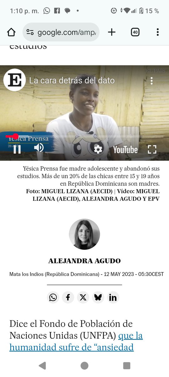 Eres otra sinvergüenza <a href="/SandraGud/">Alejandra Agudo</a> haciendo reportajes con mujeres y rostros de HAITIANAS, estos rostros representan Mujer de RD.