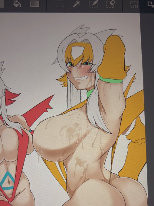 模索し続けた結果前回の絵で完全に濡れ表現上手くなった… 