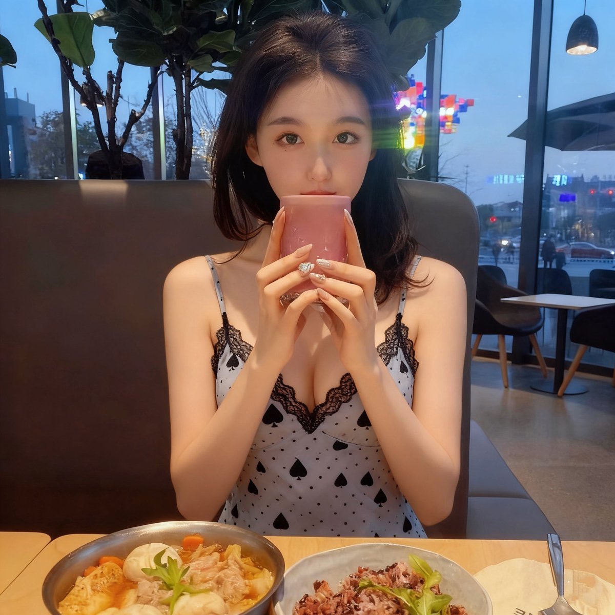 晚上陪男朋友吃饭
壮着胆子穿了从英国带回来的裙子
还被他夸好好看嘿嘿嘿
#bbc #fetish #反差 #媚黑