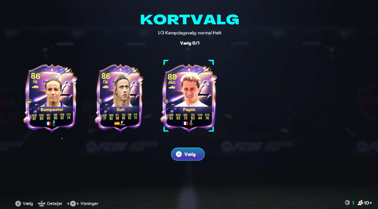 Hello <a href="/EASFCDirect/">EA SPORTS FC Direct Communication</a> i made this SBC thinking i was gonna get Solskjær for my Manchester United past &amp; present team, but now i can't choose him, and got the option between Bompastor, Guti, Papin??? 

compensation?