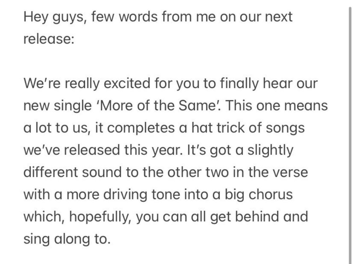 band_cruz's tweet image. A few words from Tom regarding our upcoming single ‘More Of The Same’. 

Every pre-save matters 💙

Pre-save: singinglight.ffm.to/cruz-moreofthe…