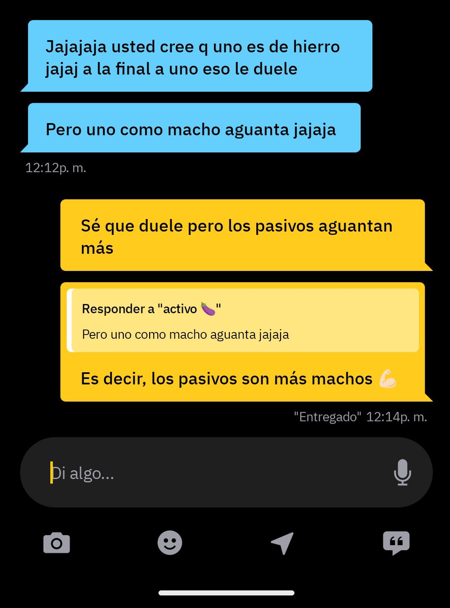 Osclopezia's tweet photo. ¡Los pasivos son más machos! No lo olviden. https://t.co/5U1DlPF3h8