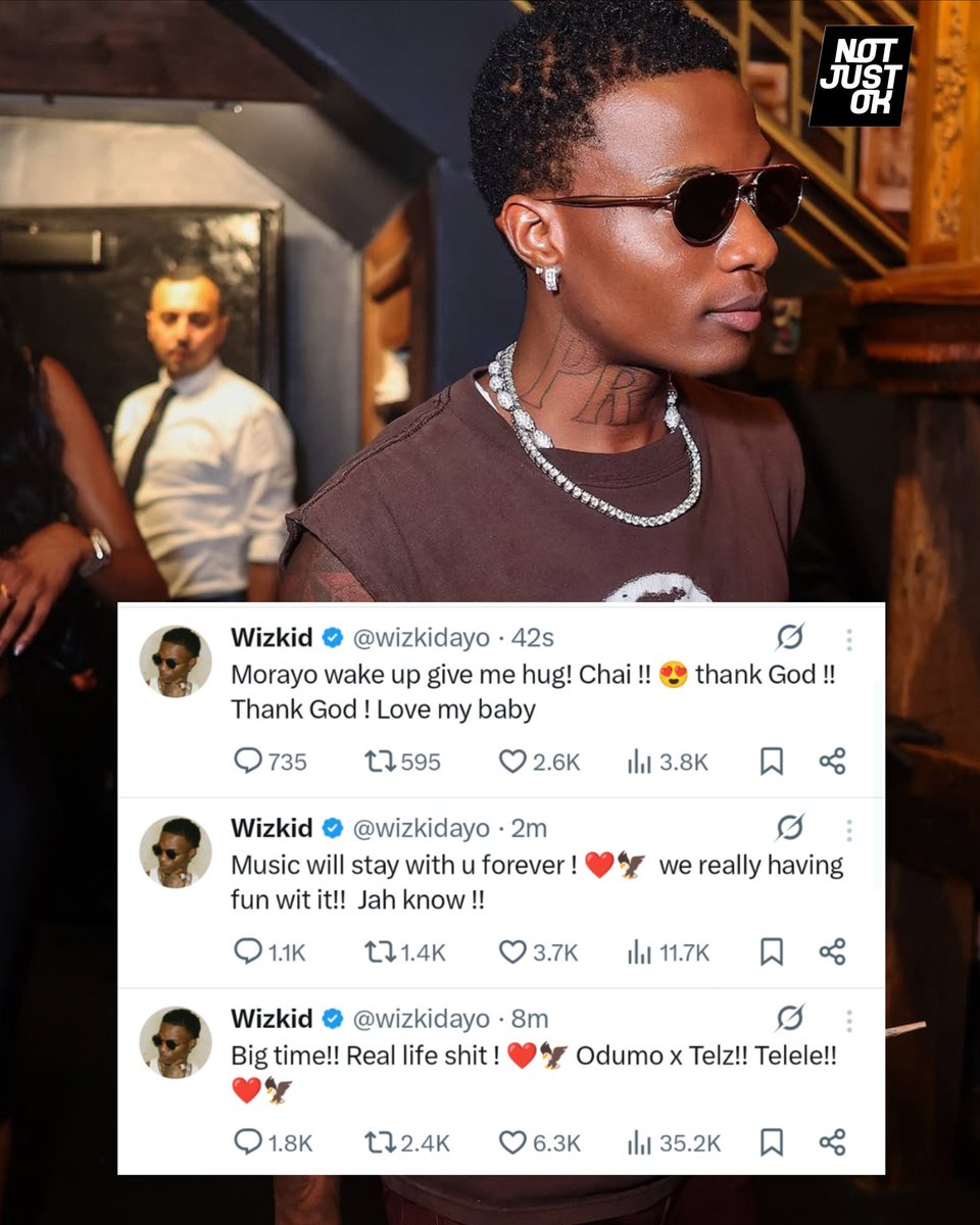 NOTJUSTOK's tweet image. Wizkid in new tweets 🤩🔥