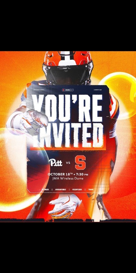 ZionGreen_DB1's tweet image. I will be @CuseFootball Oct.18th vs. Pitt. Ready to meet the coaching staff and Witness the big time atmosphere... #DART @FranBrownCuse @Coach_2CAP @Coach_Stork @MRamirez_Cuse @McAllisterMike1 @247Sports @247recruiting @ChadSimmons_ @adamgorney @JeremyO_Johnson @TheUCReport