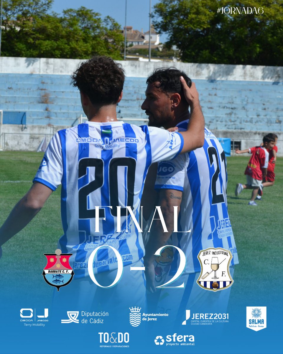 ⏳ 90’ | ¡¡Final del partido y victoria para los nuestros!! +3 puntitoooss

BAR 0️⃣-2️⃣ IND

#BarbateJerezIndustrial