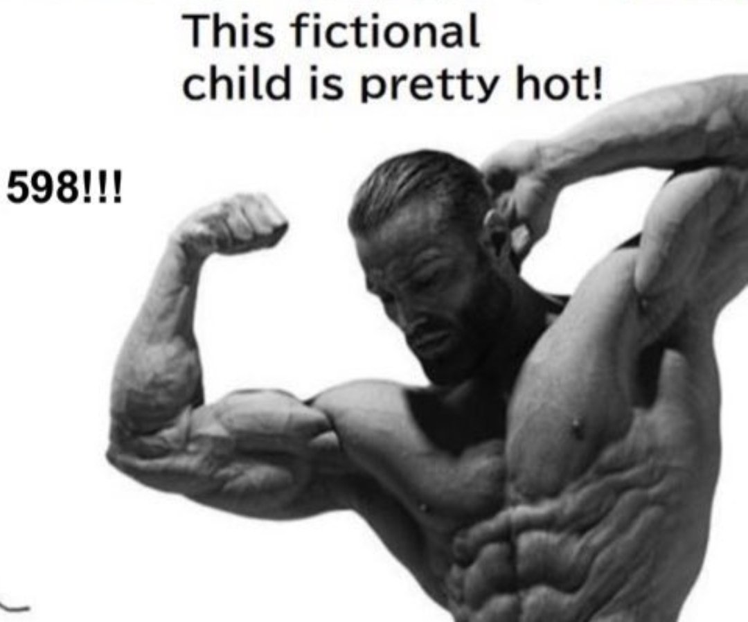 oraclesarts's tweet image. lolicons genuinely fry me because like imagine trying to explain this image to a normal person