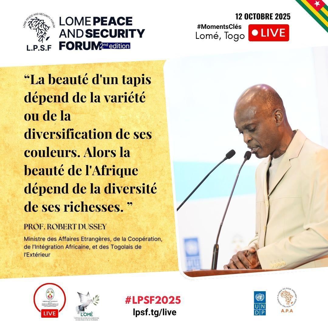 Clôture du #LPSF2025. Extrait des mots de fin du Prof. <a href="/rdussey/">Robert Dussey</a> #LeadershipInAfrica #PolicyInPractice #LomeTogo #LPSF2025