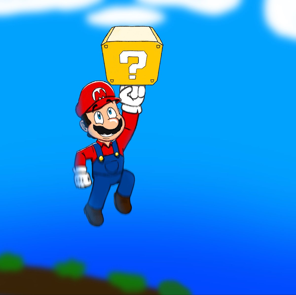 RayMation_'s tweet image. I can never forget the fact that this was liked by @JohnCohen1 on my instagram #supermario #procreate #fanart #mario #illumination