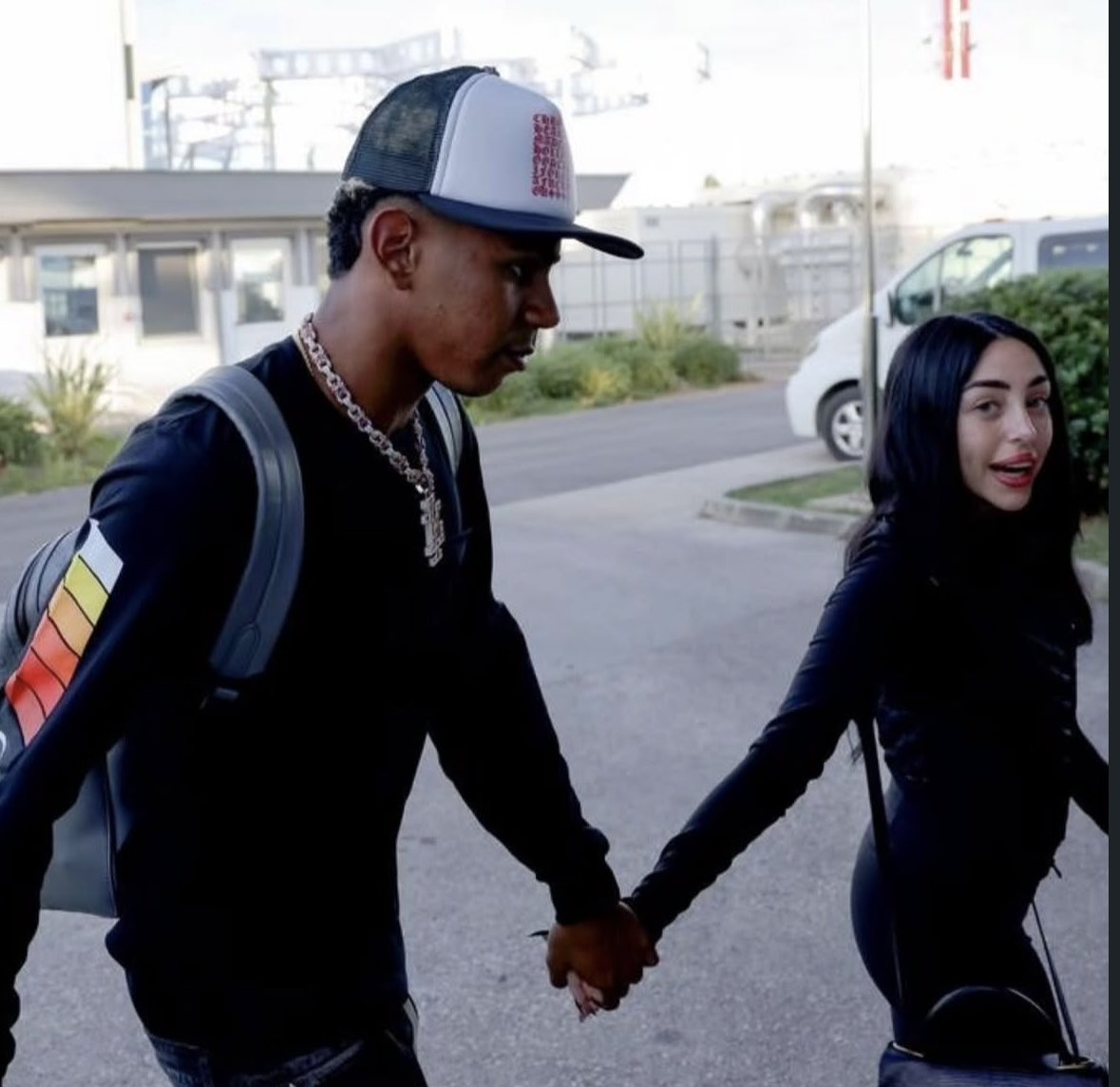 Lamine and Nicki leaving croatia after their little vacation.