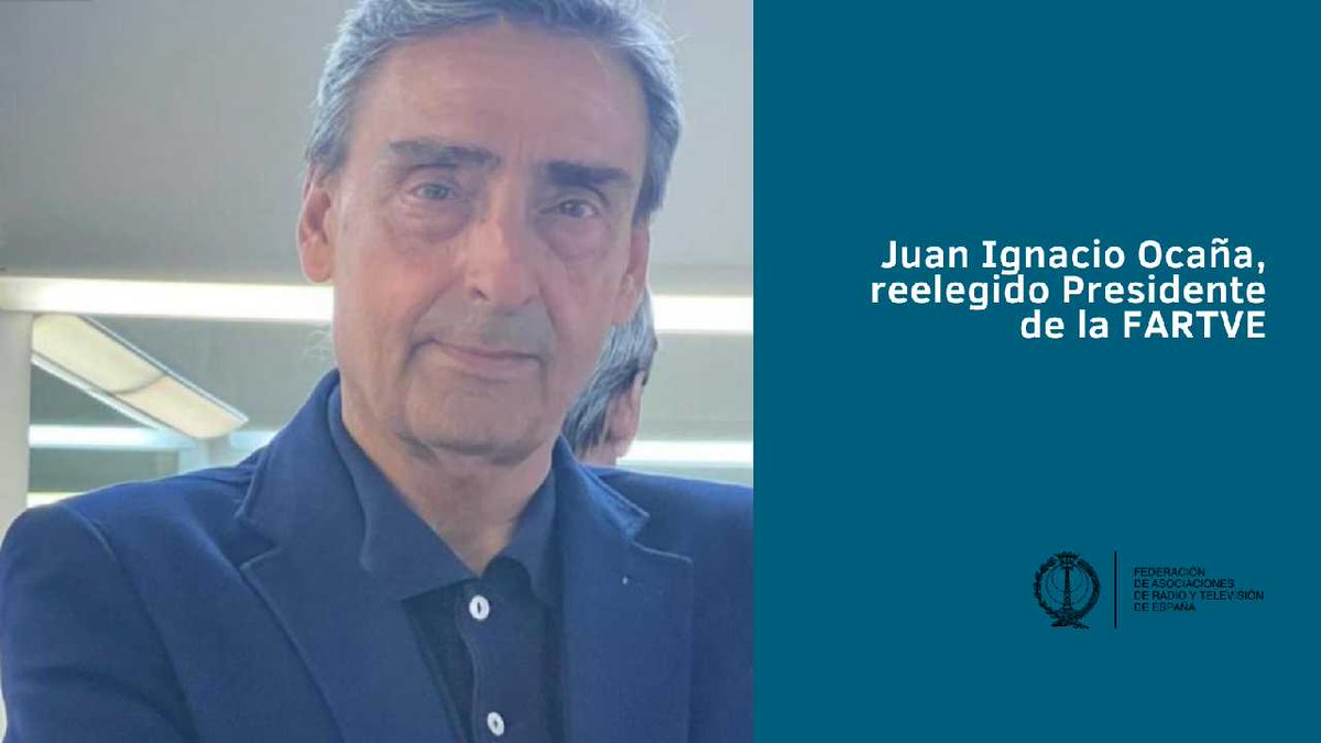 El periodista Juan Ignacio Ocaña reelegido Presidente de la Federación de Asociaciones de Radio y Televisión de España 

federacionartv.com/el-periodista-…