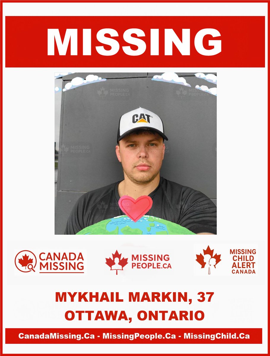 Missing_CA's tweet image. 🔗 Full story: missingpeople.ca/missing-man-in… 

🧭 MISSING MAN IN OTTAWA, ONTARIO – MYKHAIL MARKIN, 37 – LAST SEEN SEPTEMBER 28, 2025 

📍 #ON #Ontario #Ottawa