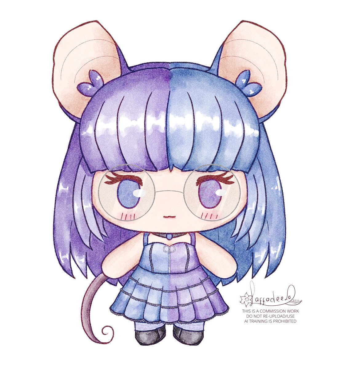 plush chibi cmms for <a href="/katthebookmouse/">Kat the Cheshire Mouse 🐭📚 EN-VT</a>! thank you for your cmms!

#VGenComm
