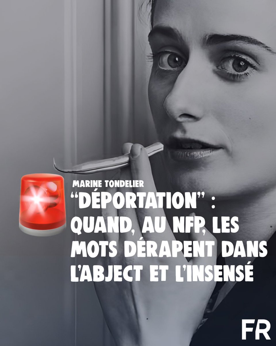 FrontRep's tweet image. 🚨 Alerte foutage de gueule
Marine Tondelier a parlé de « déportation » à propos du rapatriement des passagers de la flottille pro-Gaza. Avant de se faire reprendre dans les règles de l’art par Bruce Toussaint :
« Arrêtez ! Franchement arrêtez ! Ce terme est complètement…