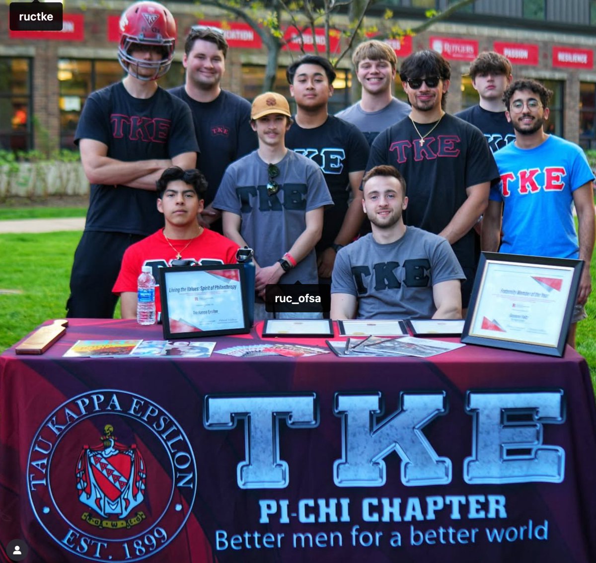 Tau Kappa Epsilon (@tke_fraternity) on Twitter photo Happy 40th Founders' Day to the men of Pi-Chi (Rutgers-Camden)! If you haven't connected recently, reach out to meet the Fraters at tkeogc@tke.org. #Tekeaversary #TKEnation 🔺 Happy 40th Founders' Day to the men of Pi-Chi (Rutgers-Camden)! If you haven't connected recently, reach out to meet the Fraters at tkeogc@tke.org. #Tekeaversary #TKEnation 🔺