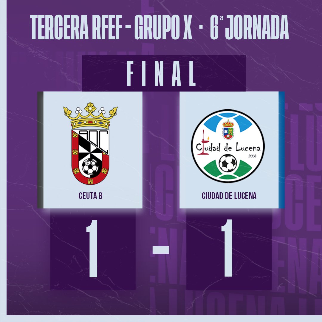 ⏰ 96'  | 𝘾𝙚𝙪𝙩𝙖 1️⃣ - 1️⃣ 𝙇𝙪𝙘𝙚𝙣𝙖

🏁 ¡Final del partido!