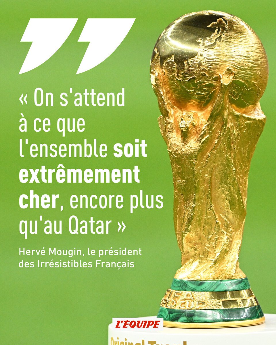 lequipe's tweet image. Tarifs prohibitifs, organisation complexe... les supporters français confrontés au casse-tête de la Coupe du monde aux États-Unis, au Canada et au Mexique
➡️ l.lequipe.fr/hWp