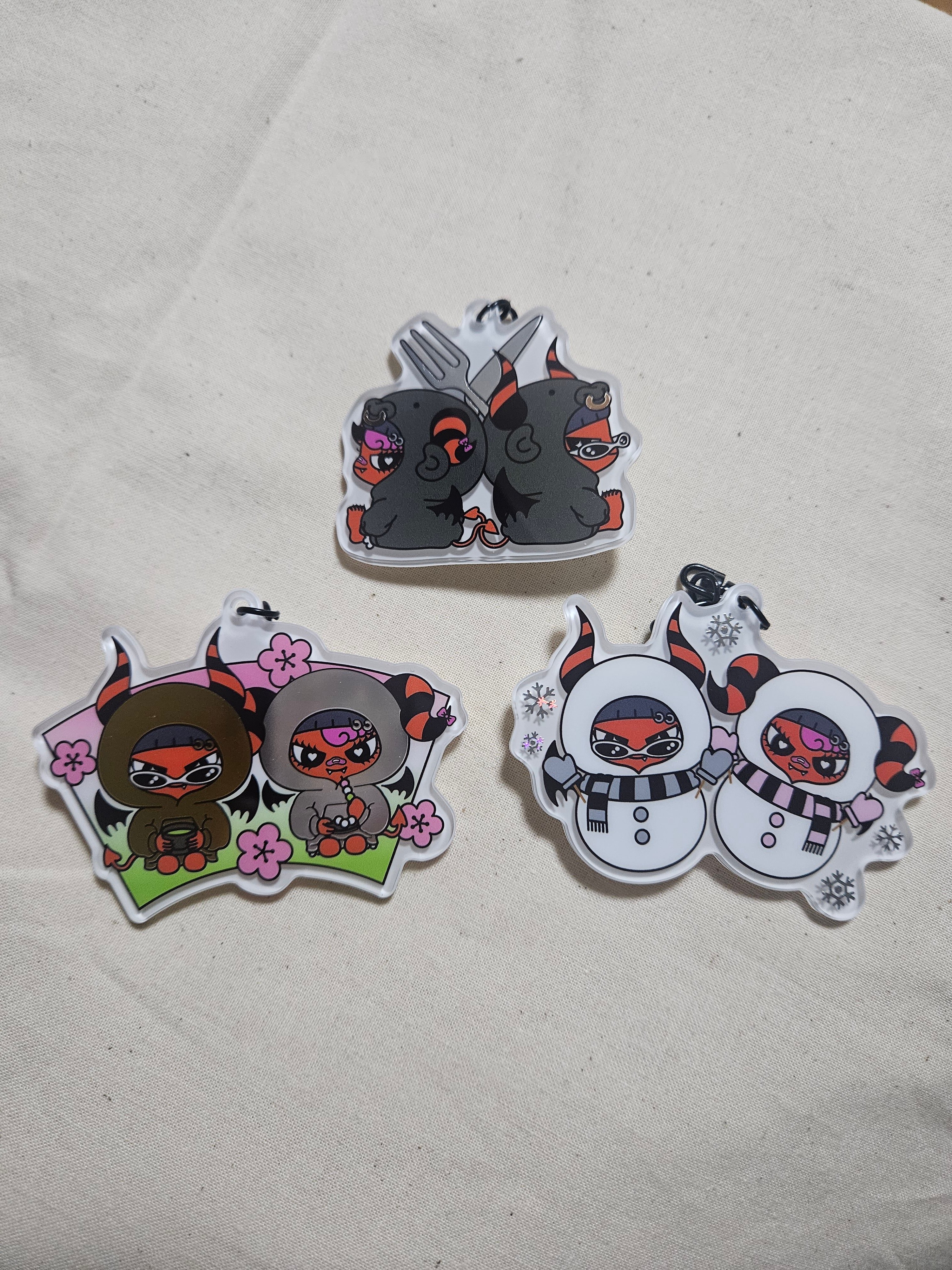 [値下げ交渉歓迎！] アクキー　ラバスト セット 大萩キタ・限定ラベル」梅酒（純米酒黒牛仕立て）＆アクリル