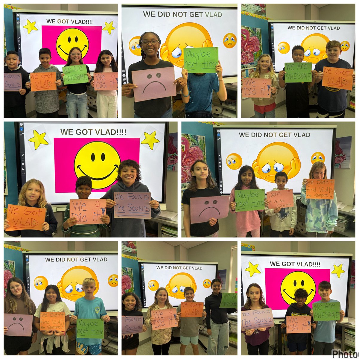 These Explorer math students worked to solve the Vlad the Volume Vampire escape room. Some made the capture successfully while others just ran short on time before he got away! #vikingpride