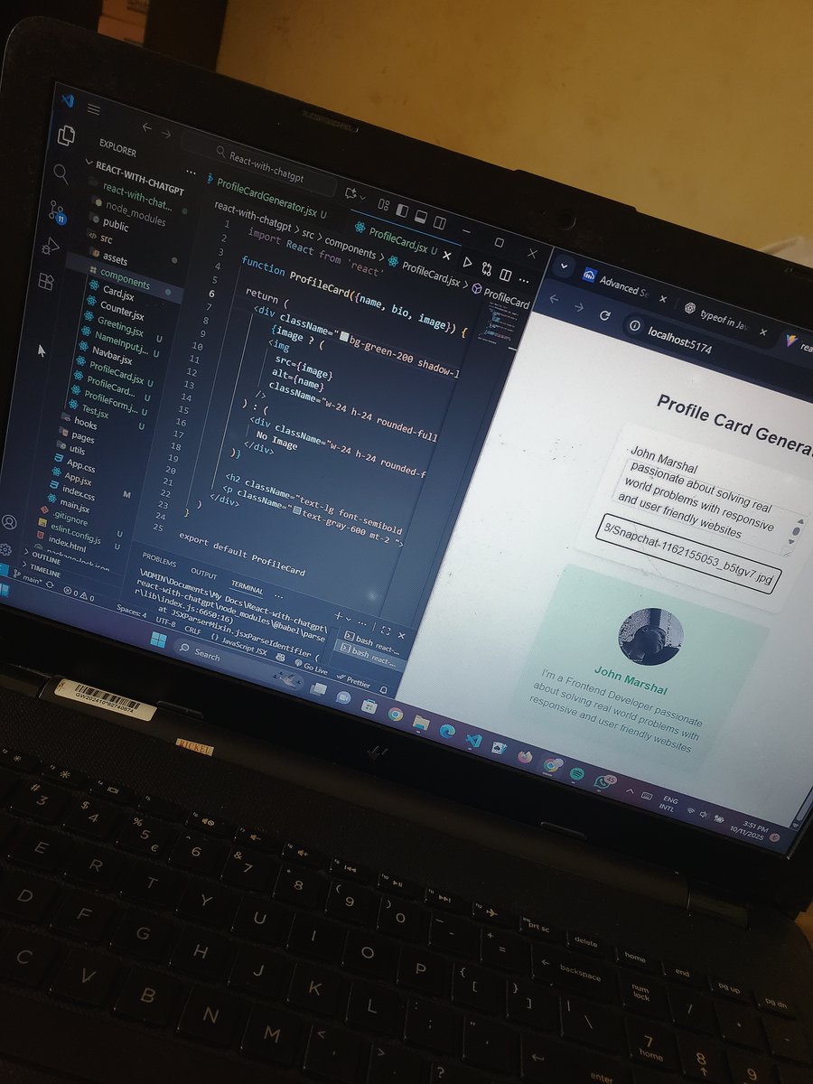 Y0ung_D3v's tweet image. React Study – Day 3
Today I explored state lifting and practiced combining props + useState to make components communicate.
Finally starting to understand how React apps share and manage data!
Next up: Conditional Rendering &amp;amp; Lists with Keys 
#React #100DaysOfCode #WebDevJourney