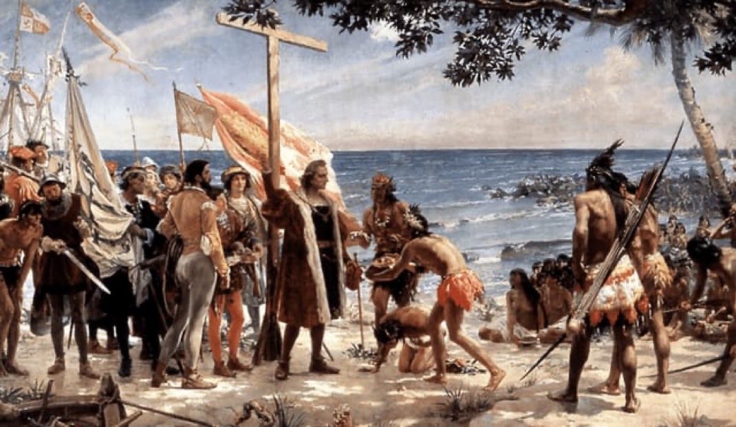 On October 12th 1492, Christopher Columbus and his men arrived in the New World

Feliz día de la Hispanidad! 🇪🇸
