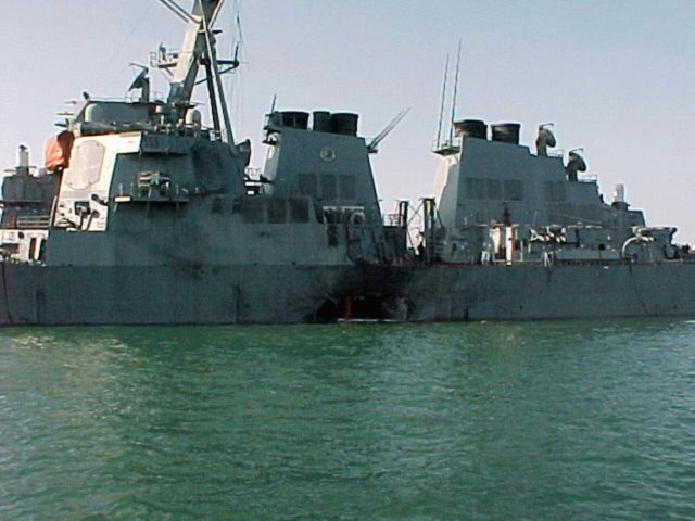 NavalInstitute's tweet image. #OTD in 2000, 17 sailors were killed and 39 injured when the destroyer USS Cole was attacked by suicide bombers in Yemen's Aden harbor. The blast created a 40 foot hole on the Cole's port side but the crew saved the ship through 96 hours of sustained damage control.