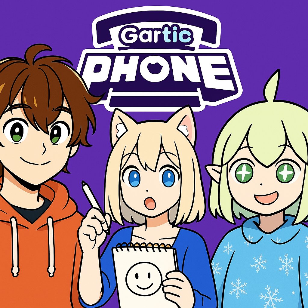 Mp4_Antho's tweet image. On est super contents de vous annoncer qu’on est en collab avec Fanny, Evoly et plein d’autres personnes géniales pour une session sur Gartic Phone ! 🖊️
Venez partager un bon moment avec nous vendredi 21h , entre fous rires et dessins improbables 
#GarticPhone #Collab #FunTime