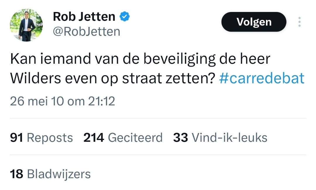 <a href="/RobJetten/">Rob Jetten</a> Opdat we niet vergeten #PalingPopulisme