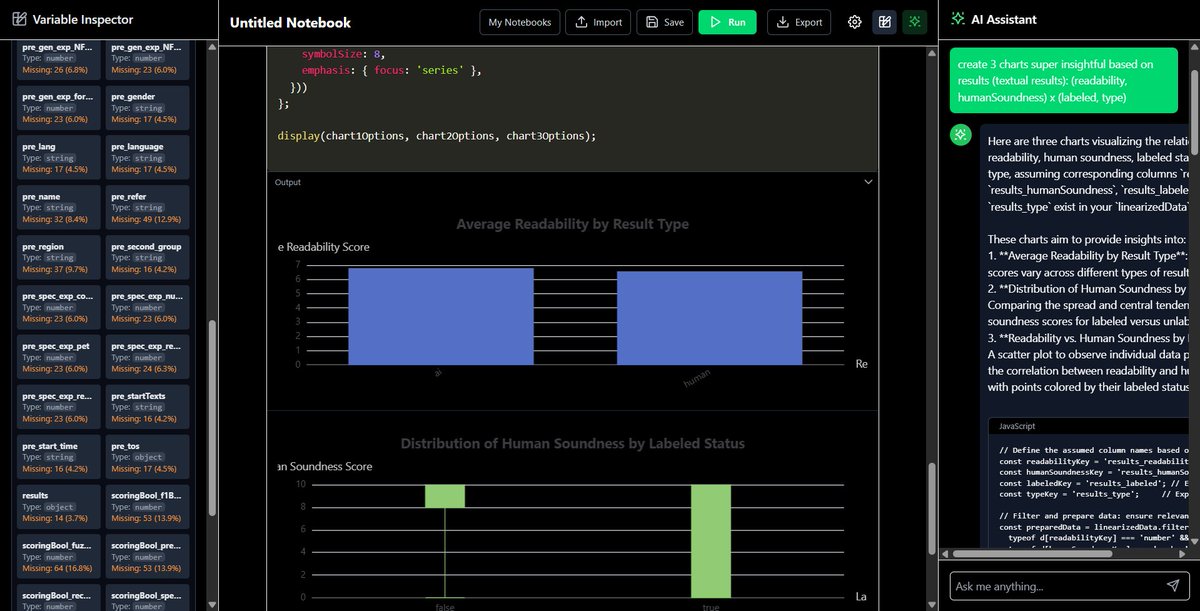 manto_vincenzo's tweet image. I&apos;ve created a flash JS notebook for data enthusiasts!

It is free here: datastripes.com

#buildinpublic #data #dataanalysis #datascience