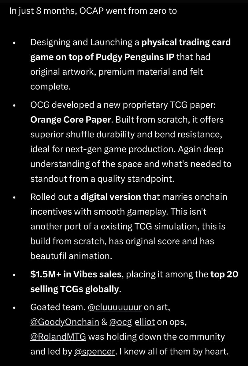 0xdosa (@theborklar) on Twitter photo in 12 months <a href="/spencer/">Spencer</a> and team have executed more than most teams would do in their entire cycle
they run a real business with real revenue+ a team and running a tcg business is no easy
Tbh he never even dunked on STR and the hate is just unreal. Get a life. in 12 months <a href="/spencer/">Spencer</a> and team have executed more than most teams would do in their entire cycle
they run a real business with real revenue+ a team and running a tcg business is no easy
Tbh he never even dunked on STR and the hate is just unreal. Get a life.