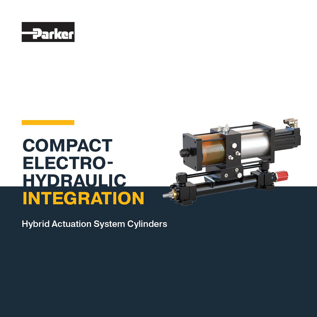 Integrate hybrid actuation and power with Parker’s compact electro‑hydraulic solutions that deliver cleaner, quieter, and more efficient machine designs. Read how: prker.co/46UqYRf

#ElectroHydraulics #Electromechanical #IndustrialAutomation