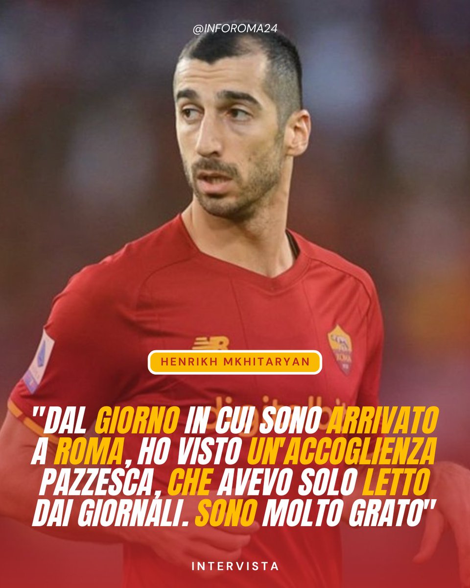 inforoma24's tweet photo. 🟡🔴 Henrikh #Mkhitaryan è tornato a parlare della #Roma al Festival dello Sport 2025 di Trento.

#asroma #asroma1927 https://t.co/r6werChC0I