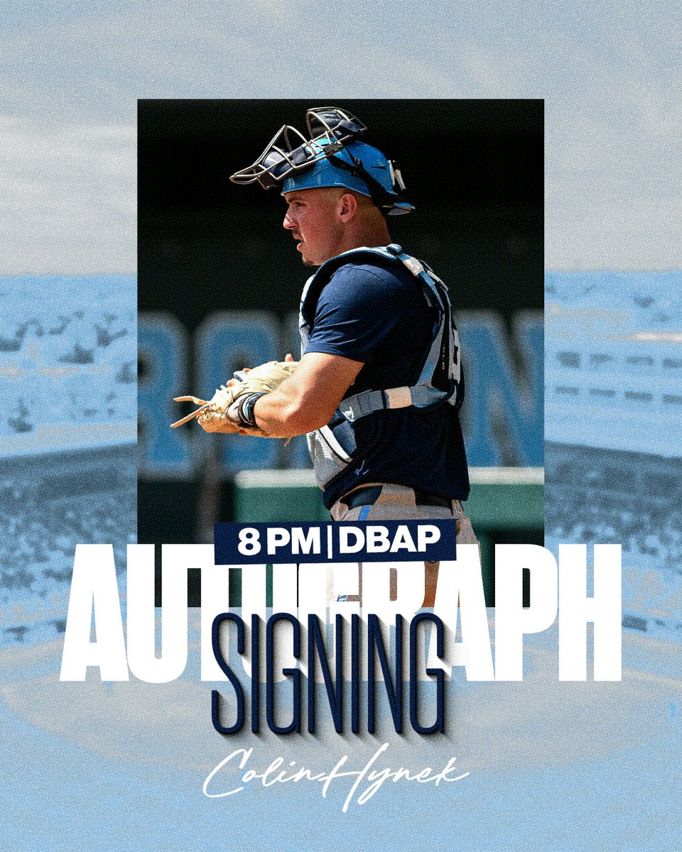 Come to the Durham Bulls Athletic Park on October 16 and join me and my teammates for an autograph session presented by <a href="/CPLBaseball/">Coastal Plain League</a>! <a href="/OldWellMgmt/">Old Well Management</a>