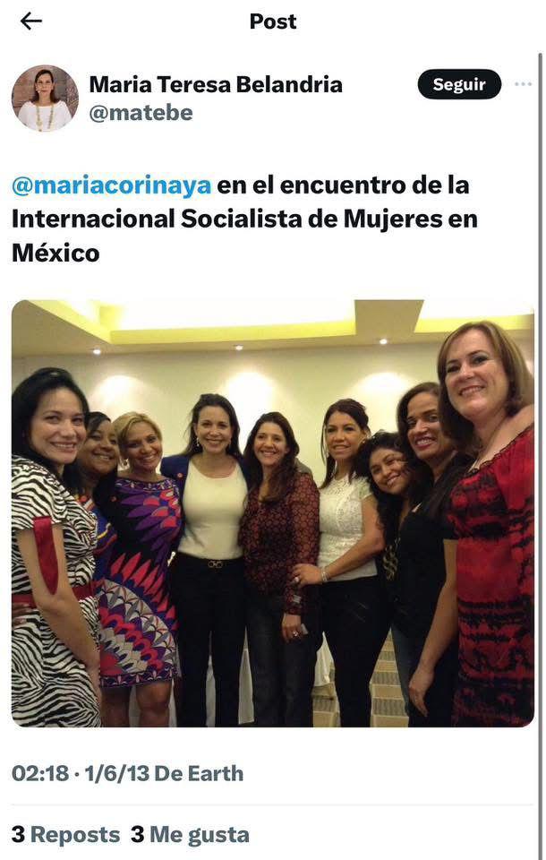 <a href="/LajeAntonio/">Antonio Laje ᶠ ᵃ ⁿ</a> No. Necesitamos mas Mujeres políticas como Meloni y menos como CK.

#Machado por mas bonito que les hable, es amiga y camarada de la internacional #Socialista y con esos nada de nada...