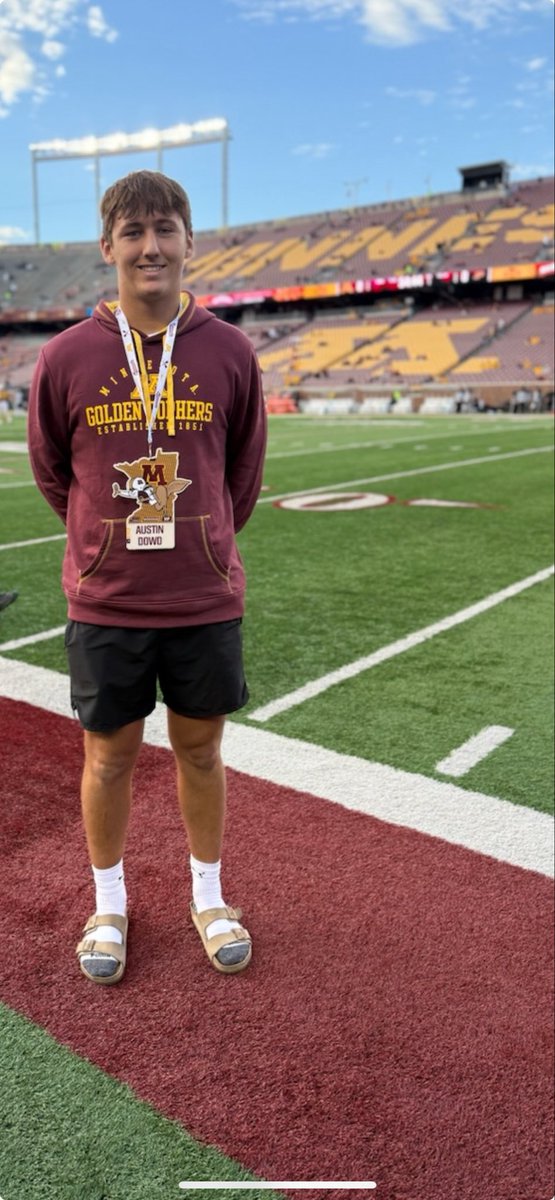 Thank you <a href="/GopherFootball/">Minnesota Football</a> for the great game day! What an awesome atmosphere! <a href="/CoachKoehler/">Eric Koehler</a> <a href="/Coach_KJohnson_/">Karter Johnson</a> <a href="/mchristensenbv/">Matt Christensen</a> <a href="/bvhsfootball/">BV Lynx Football</a>
