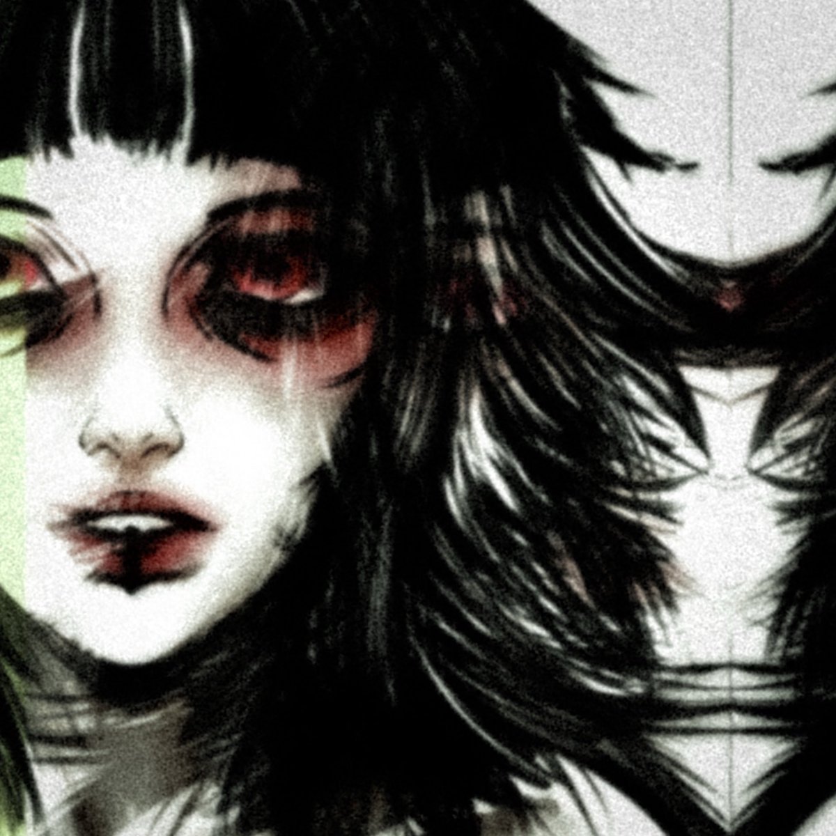 Absolute banger art made by <a href="/StitchedTeeth/">🧵Stitched teeth🦷comms open</a> 🩸🩸🩸
#3DVtuber #HorrorVtuber #OC