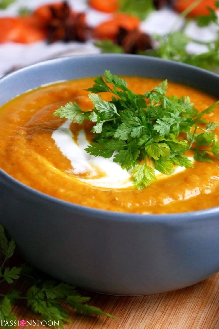 PassionSpoon1's tweet image. #soup 👉passionspoon.com/carrot-chervil…

Check out this simple but flavourful and nutrient carrot chervil soup. A combination of lots of carrots, ginger, onion and fresh chervil makes a perfect comforting bowl of soup.

#recipes #foodblog #foodie
