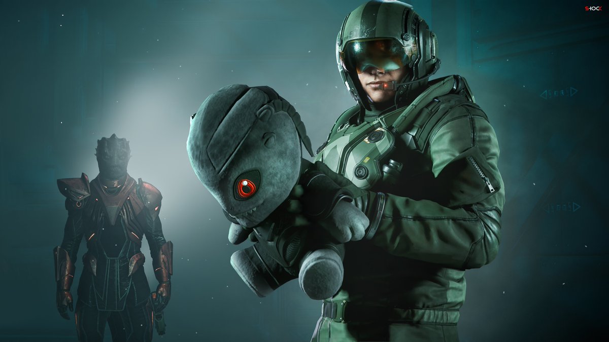 CShockbreaker's tweet image. Don't worry about that Vanduul in the Xi'an flight suit. He's just a little jealous of the plushie! 🥱
Full Res shockbreaker.net
#StarCitizen #VPRT