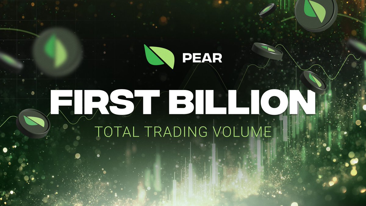 pear_protocol's tweet image. The first $1,000,000,000 is the hardest.
From our first engine to where we are now. Thousands of pairs traded on-chain.
The story for the next one begins now. 🍐