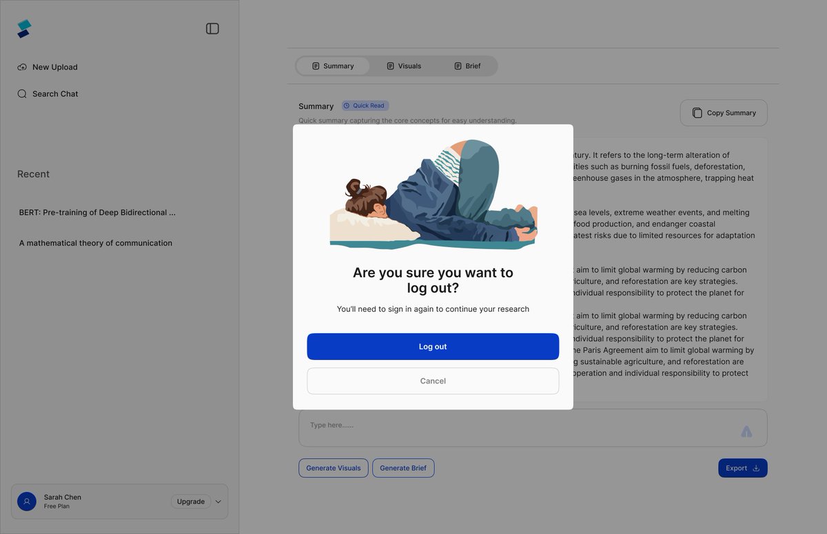 DesignChloe's tweet image. After days without sleep trying to make life easier for Sumri lovers… this logout screen says it all🤯 @devanddesignhq 😭