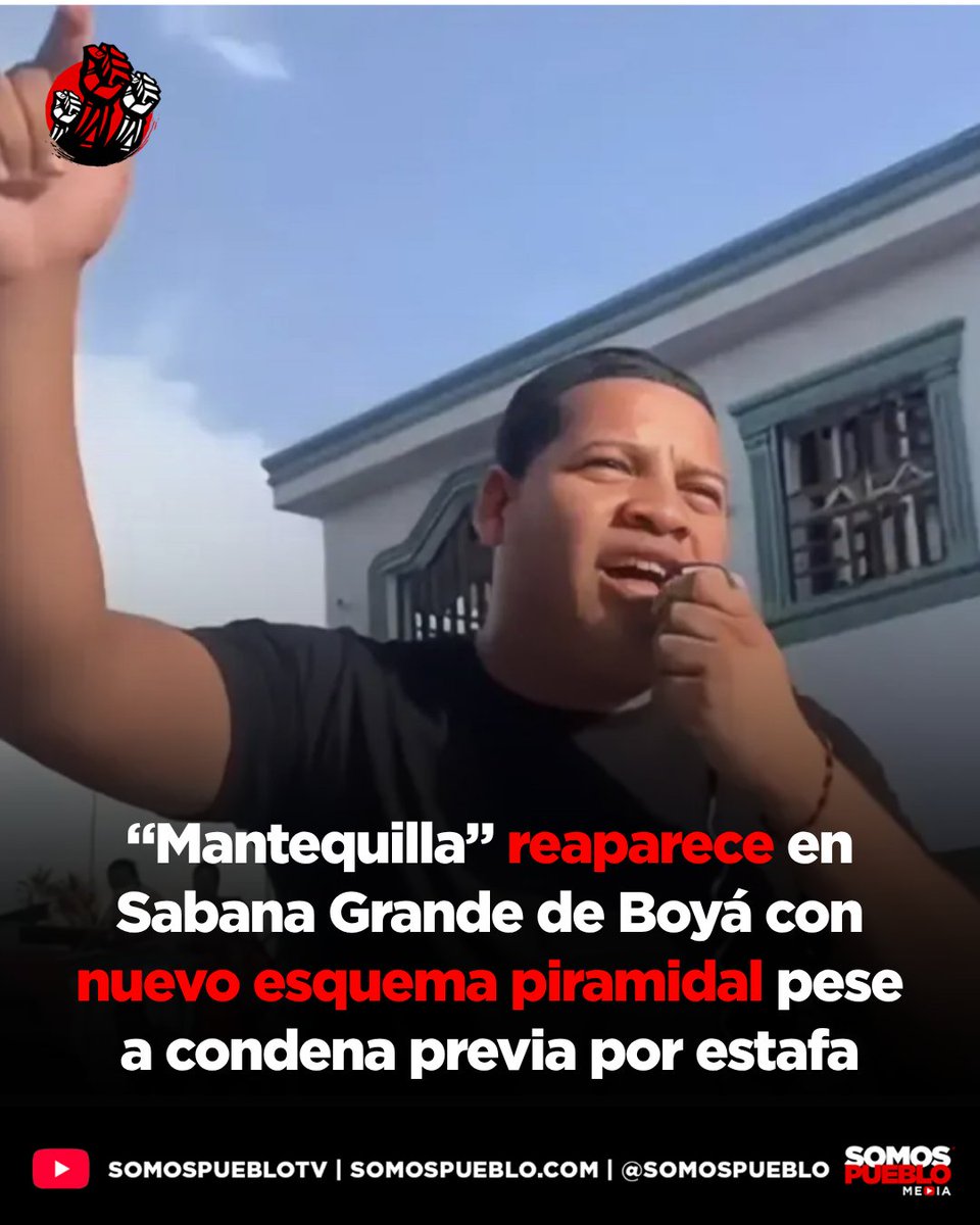 Tres años después de haber sido procesado por estafa, Wilkin García Peguero, conocido como “Mantequilla”, volvió a captar dinero en Sabana Grande de Boyá mediante un nuevo esquema piramidal llamado “Dinero 3.0”, según reveló un reportaje del programa N Investiga. García había