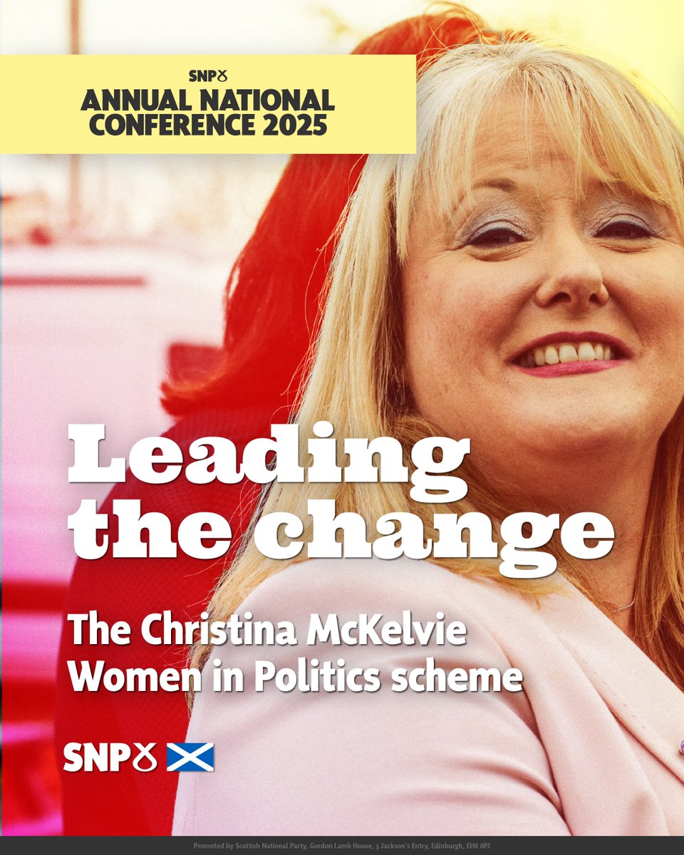 theSNP's tweet image. With politics becoming increasingly toxic, especially towards women, and the rise of the far right leading to women’s rights coming under threat. It is beyond question that we ALL must do more. 

We need more women like Christina in our politics. 💛