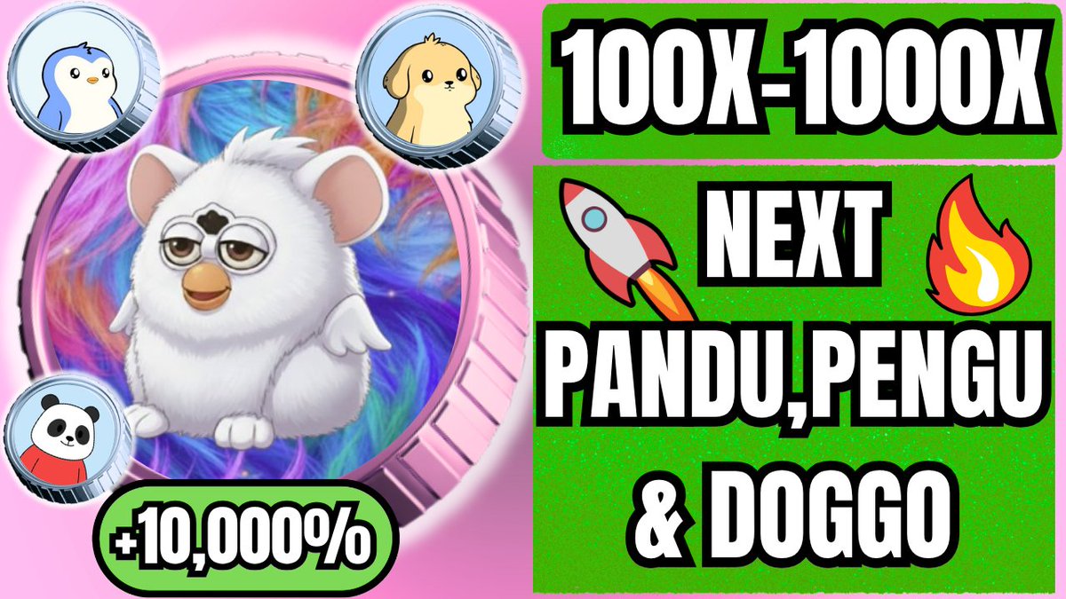🔥 THE NEXT 100X-1000X FLASHBACK TINY MEME COIN GEM youtu.be/H6ToZaNeKro?si… via <a href="/YouTube/">YouTube</a> 

<a href="/FurbuFurbies/">Furbu Furbies</a> 

$furbu $pandu $pengu $doggo $momo #memecoin