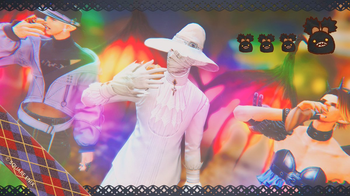 Fran_prelatti's tweet image. #ゼロムス集会所 に遊びに来ています
#FF14_ねこまんま さんの食べ歩きセットは来たら必ず食べてます❕️🍖