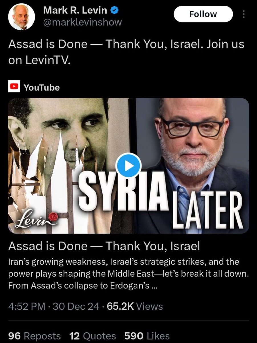 ElijahSchaffer's tweet image. The gaslighting is insane. They were safe under the secular regime, Israel takes Assad out, and we’re supposed to be thankful to them for half heartedly protecting the people they endangered in the first place?